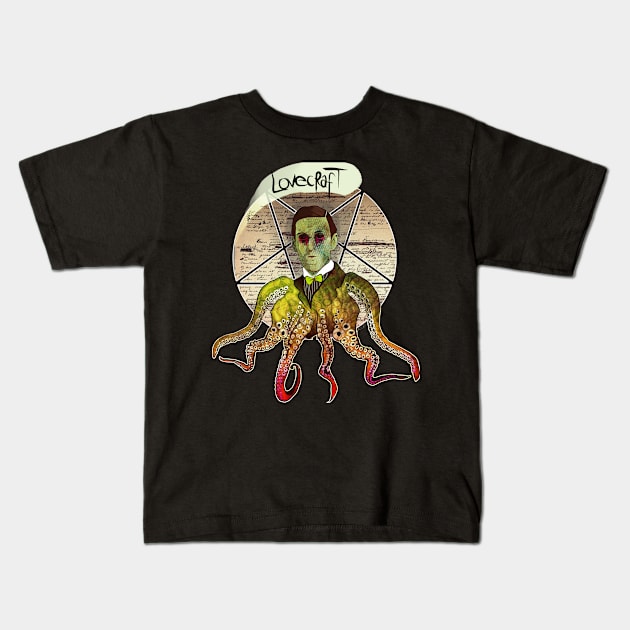 Lovecraft 2 Kids T-Shirt by nazzcat